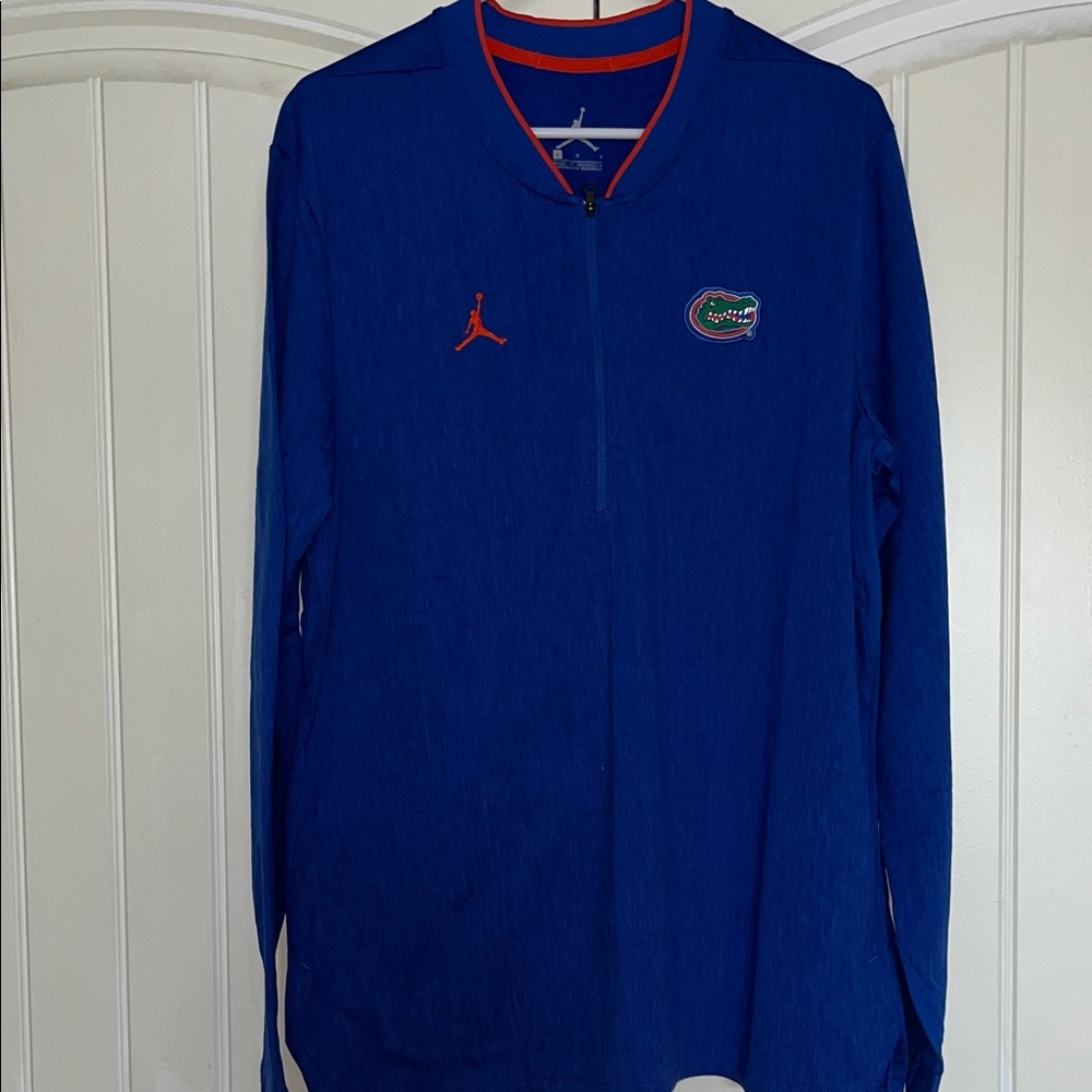 Jordan Royal Blue Gators Half-Zip Pullover